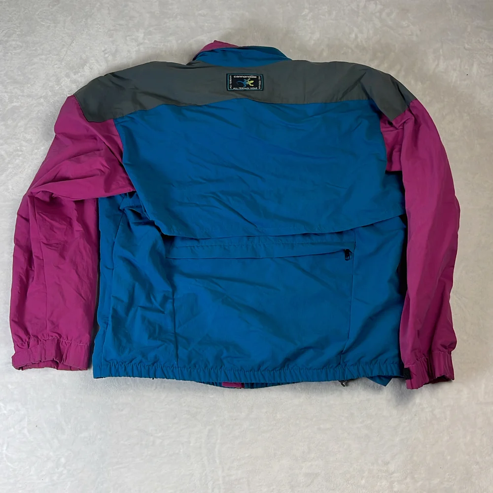 Cannondale All Terrain Wear Unisex Jacket Blue Size M Vintage 90s Windbreaker